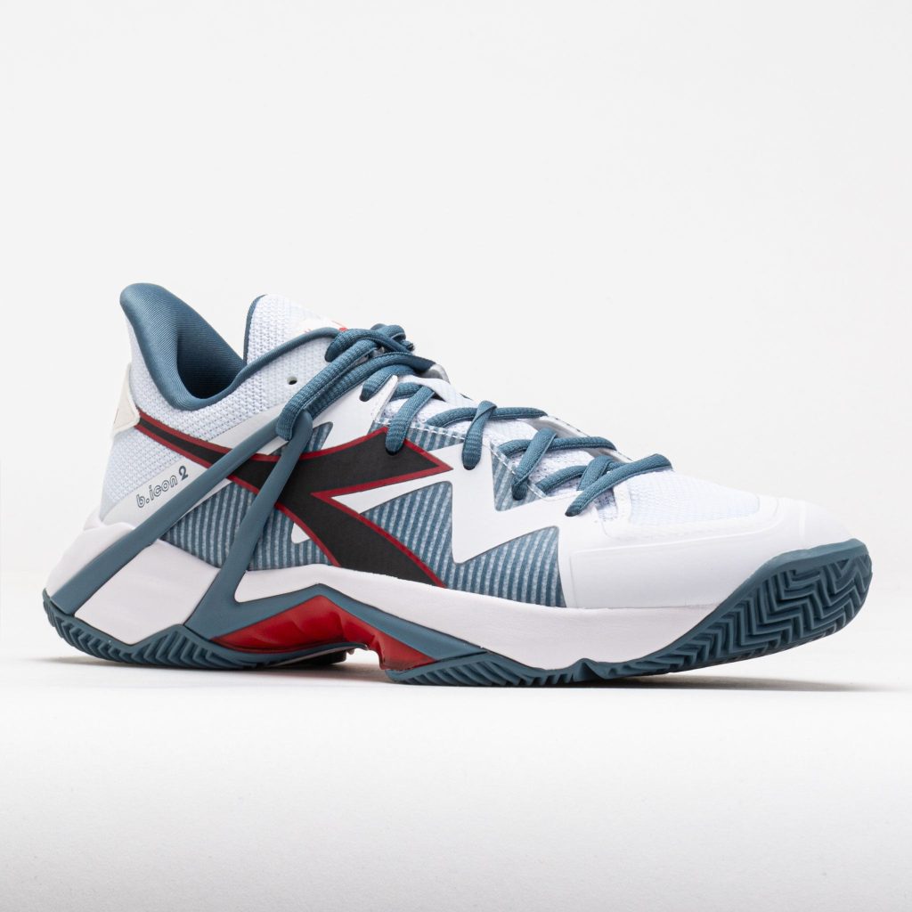 Diadora B.Icon 2 Clay Men's White/Oceanview/Salsa - Image 5