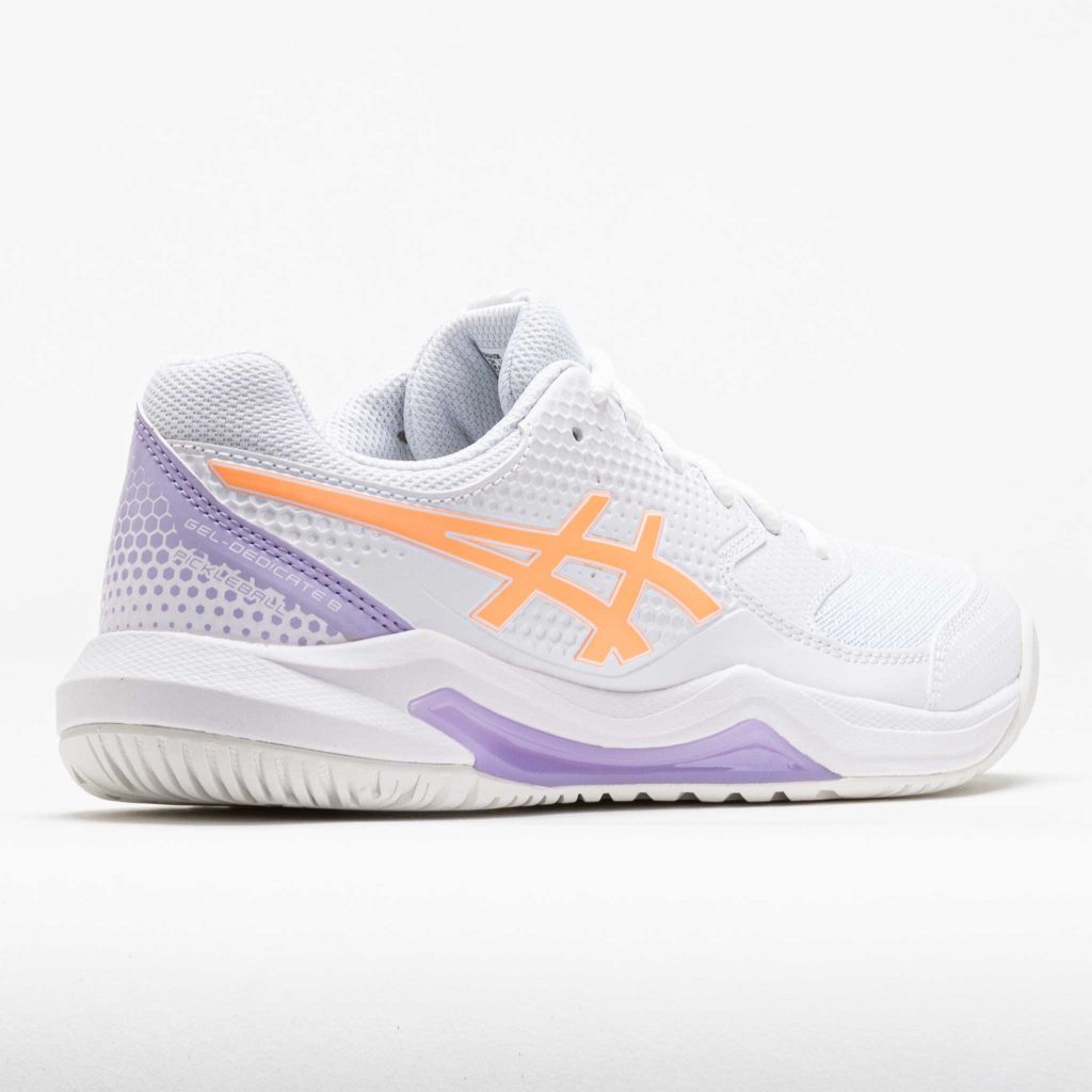 ASICS GEL-Dedicate 8 Pickleball Women's White/Bright Sunstone - Image 6